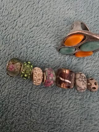 Lote 7 abalorios charms para pulseras