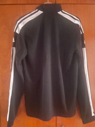 Sudadera Adidas Negra Media Cremallera