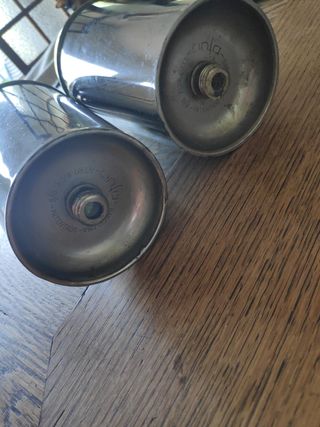 2 Sifón antiguos Anfa Barcelona, Inox