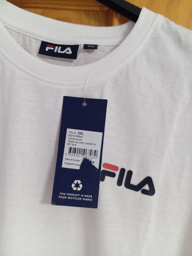 Camiseta Fila Blanca Talla XXL