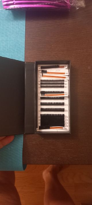 Material kit pestañas pelo a pelo