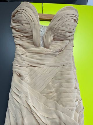 Vestido Beige de Fiesta