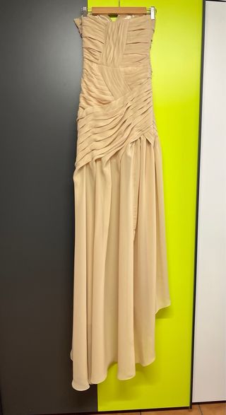 Vestido Beige de Fiesta