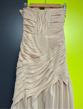 Vestido Beige de Fiesta
