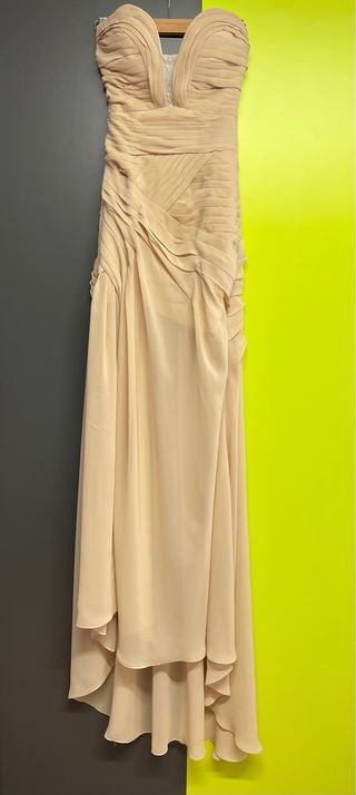 Vestido Beige de Fiesta