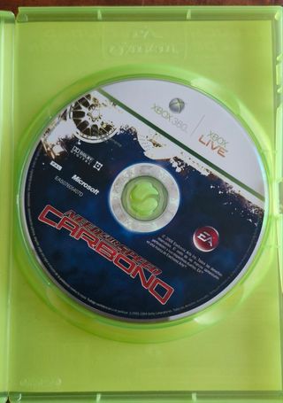 Need for Speed Carbono Xbox 360 Disco Suelto
