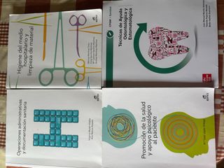 Lote 4 Libros CFGM Sanidad (Editez)