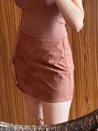 Falda pantalón Zara marrón