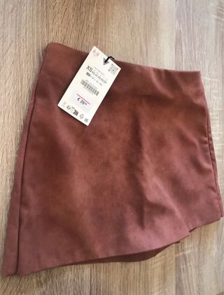 Falda pantalón Zara marrón