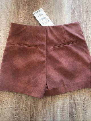 Falda pantalón Zara marrón