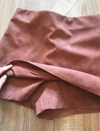 Falda pantalón Zara marrón