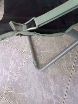Silla plegable tela y metal