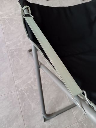 Silla plegable tela y metal