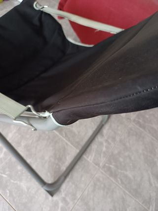 Silla plegable tela y metal