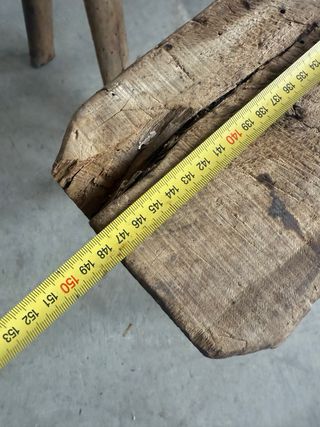 Banco de madera rústico