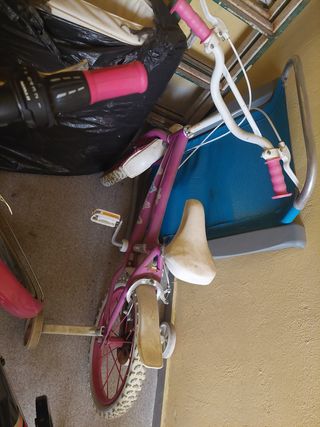 Bicicleta infantil niña rosa rodado 16