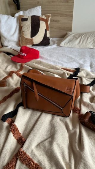 Bolso Loewe Puzzle Marrón, Riñonera Unisex 