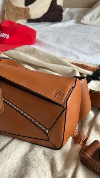 Bolso Loewe Puzzle Marrón, Riñonera Unisex 