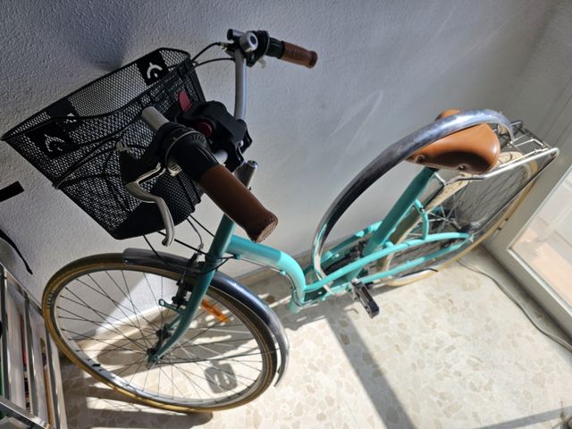 Bicicleta Paseo Vintage Turquesa