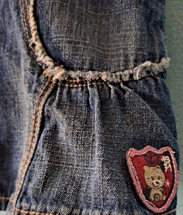 Vestido Peto Vaquero Niña BENETTON✅️Muy Nueva