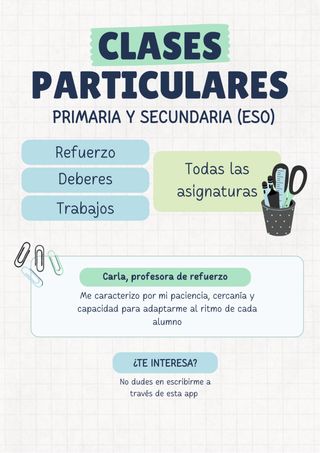Clases de refuerzo escolar en Martorell