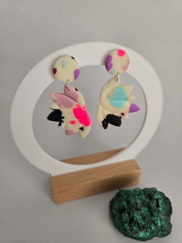 Pendientes Arcilla Polimérica Multicolor