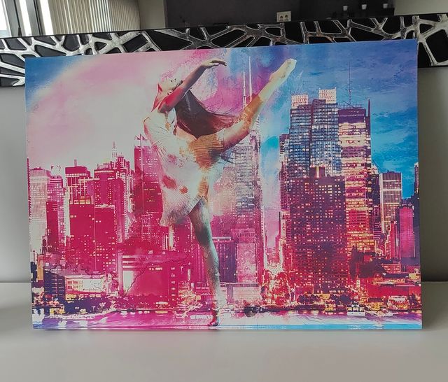 Cuadro Decorativo Bailarina Ciudad