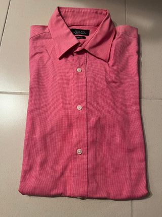 Camisa Zara Rosa Talla L