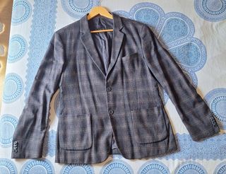 Americana de cuadros de hombre talla 52