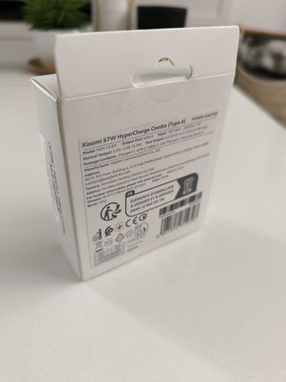 Nuevo Cargador Xiaomi 67W HyperCharge con cable.