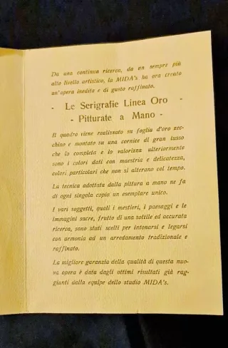 Serigrafia Oro 985 Moroni dipinto S. Barbieri