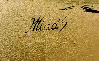 Serigrafia Oro 985 Moroni dipinto S. Barbieri