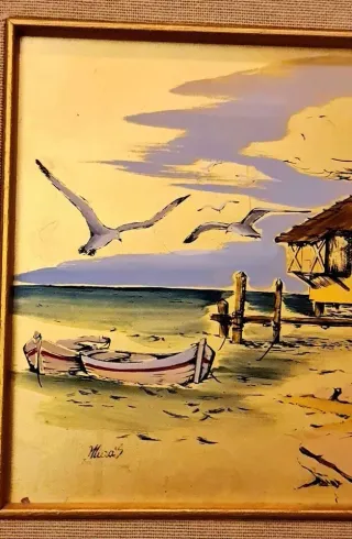 Serigrafia Oro 985 Moroni dipinto S. Barbieri