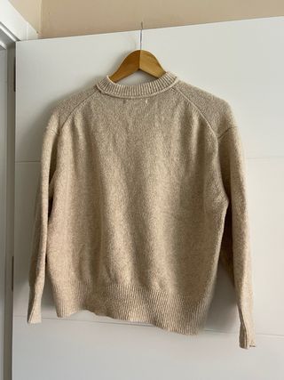 Jersey beige de punto