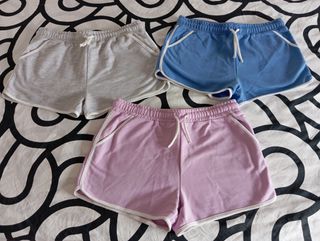 Lote 3 Pantalones Cortos Chándal Niña