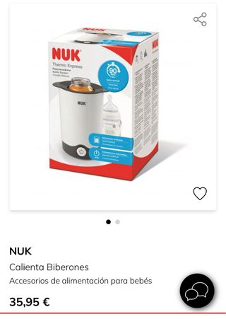 Calienta biberones y potitos ultra rápido