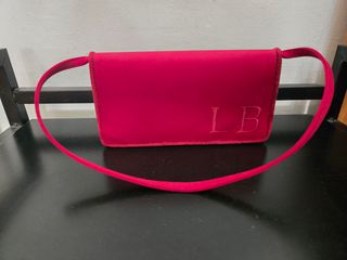 Bolso de fiesta rosa y rojo