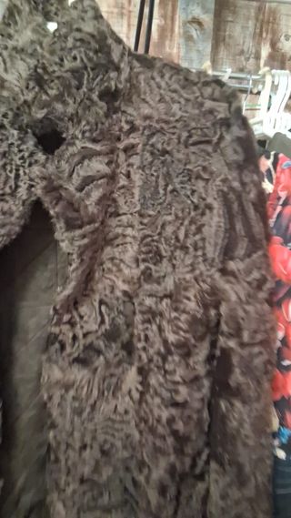 Chaqueta ante reversible marrón