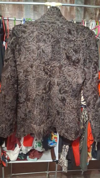 Chaqueta ante reversible marrón