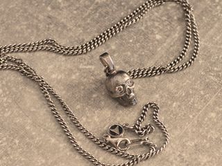 Colgante Northskull Calavera Plata con swarovski