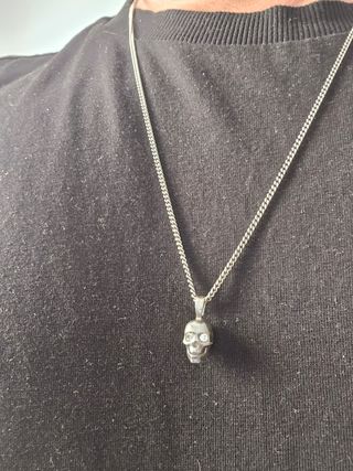 Colgante Northskull Calavera Plata con swarovski