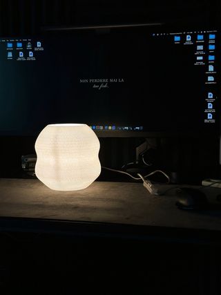 Lampada Modello LumaRock – Luce calda - 3d print