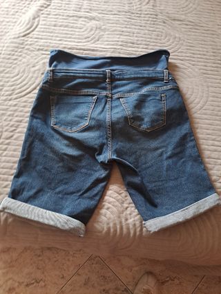 Pantalón corto premamá vaquero