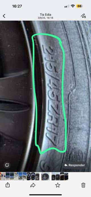 Neumático con llanta Opel 215/65R17
