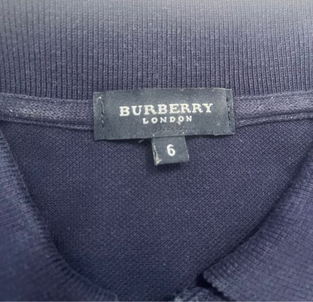 Polo Burberry Azul Marino Original 