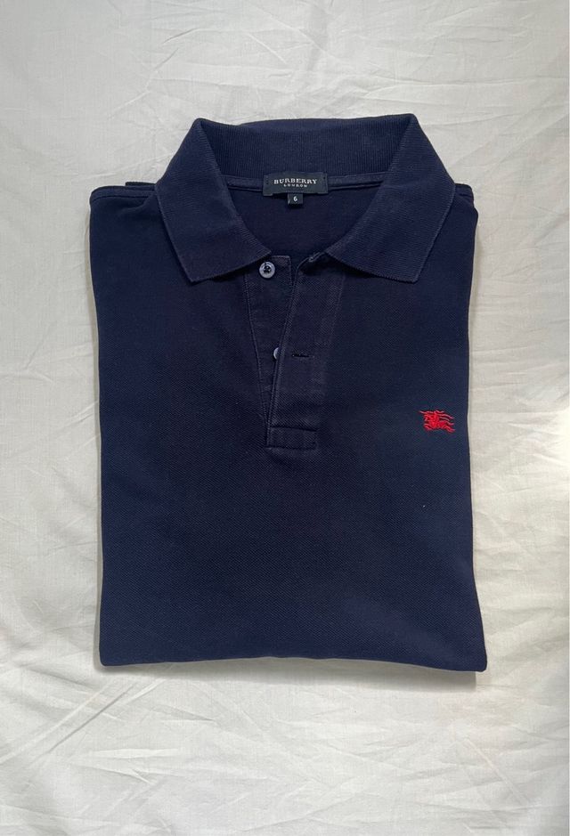 Polo Burberry Azul Marino Original 