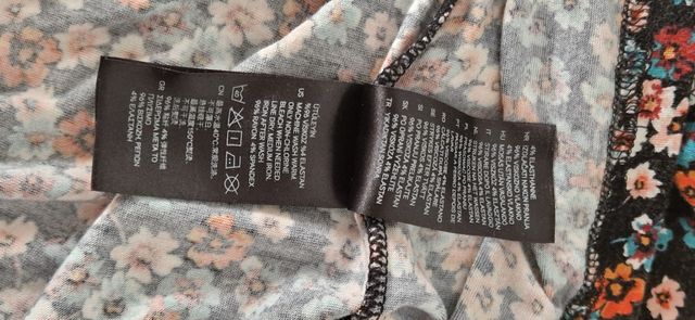 Vestido floral H&M multicolor