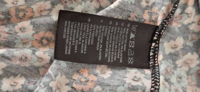 Vestido floral H&M multicolor