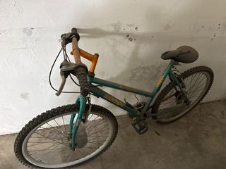Bicicleta de montaña verde