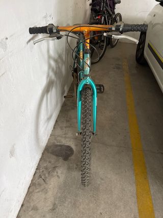 Bicicleta de montaña verde